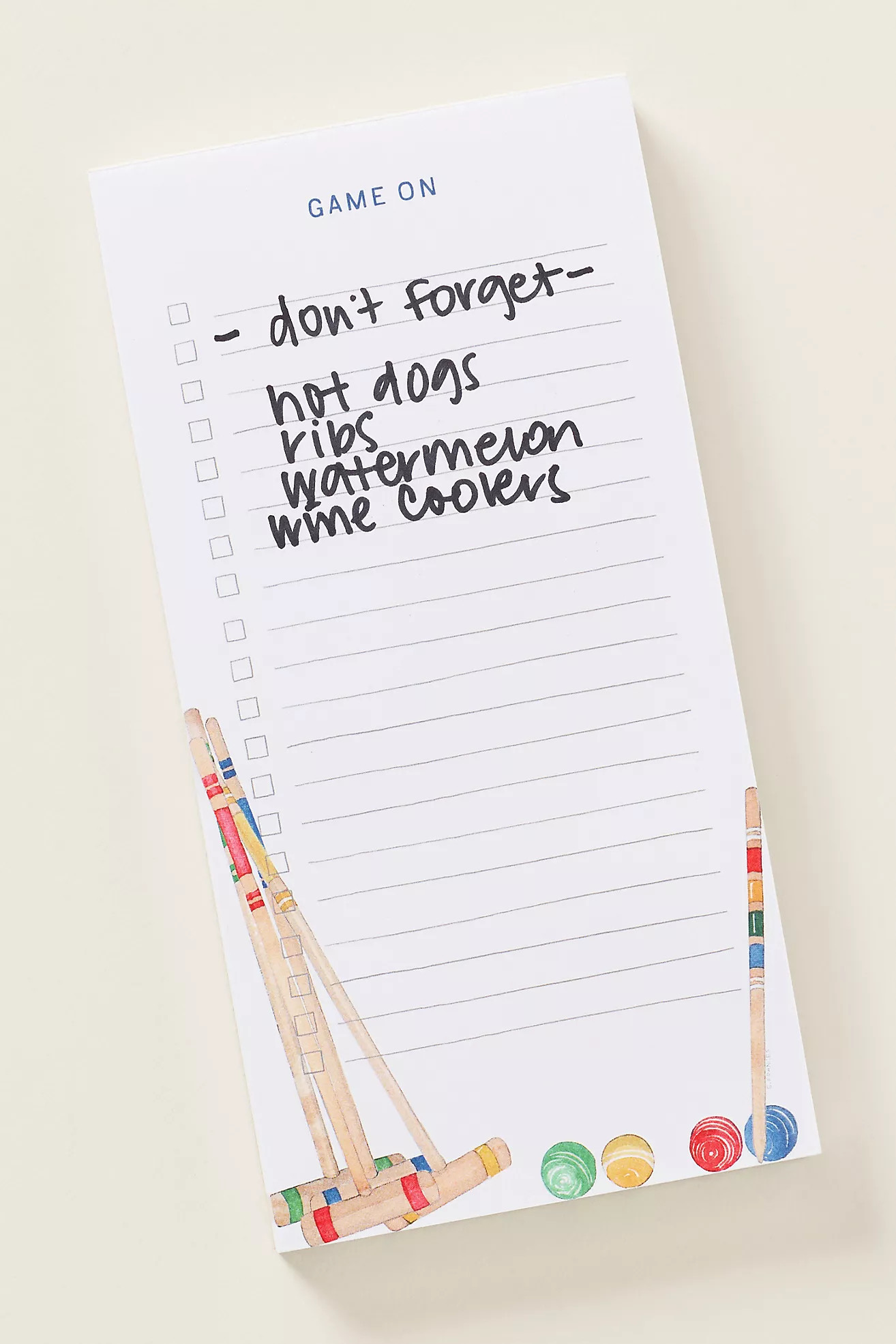 Anthropologie x E. Frances Paper Game-On Croquet Notepad | Anthropologie (US)