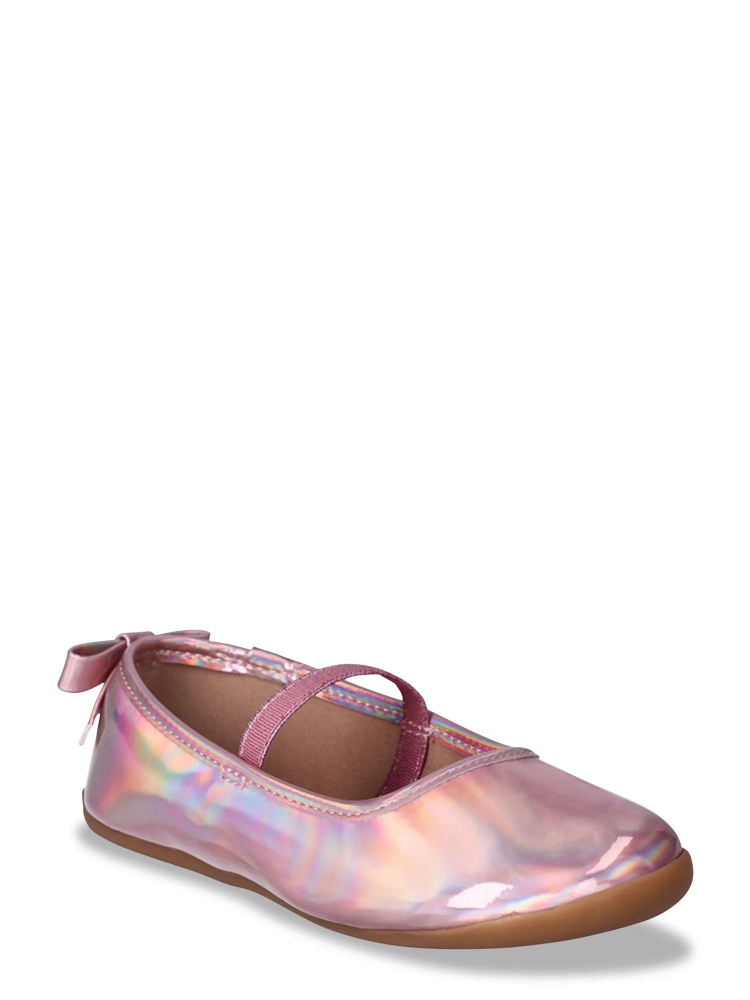 Wonder Nation Toddler Girls Ballet Flat Dress Shoes, Sizes 7-12 | Walmart (US)