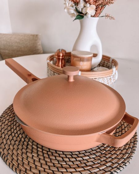 Always Pan - We’ve had ours for months and use it every day for pretty much everything! This is the color “spice” and it’s held up so well!

Kitchen ware, cooking, cookware, kitchen decor


#LTKhome #LTKfamily #LTKFind