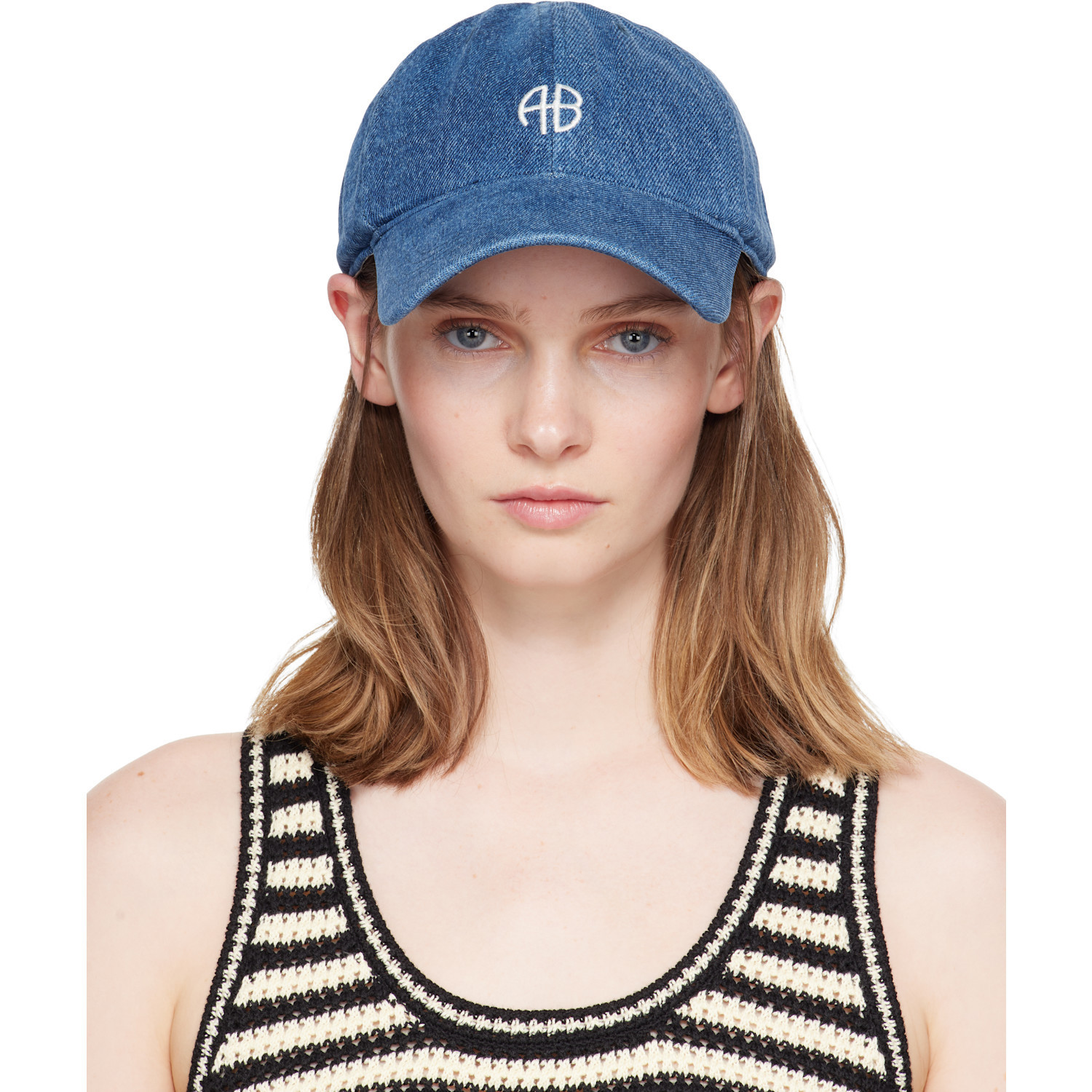 ANINE BING Blue Jeremy Baseball Cap | SSENSE