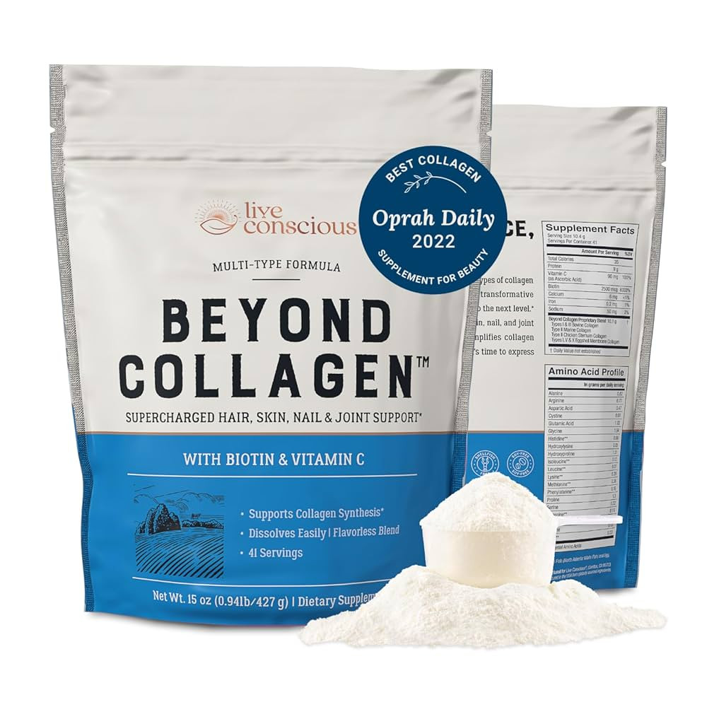 Live Conscious Beyond Collagen Multi Collagen Powder for Women w/Types I, II, III, V & X - Keto F... | Amazon (US)