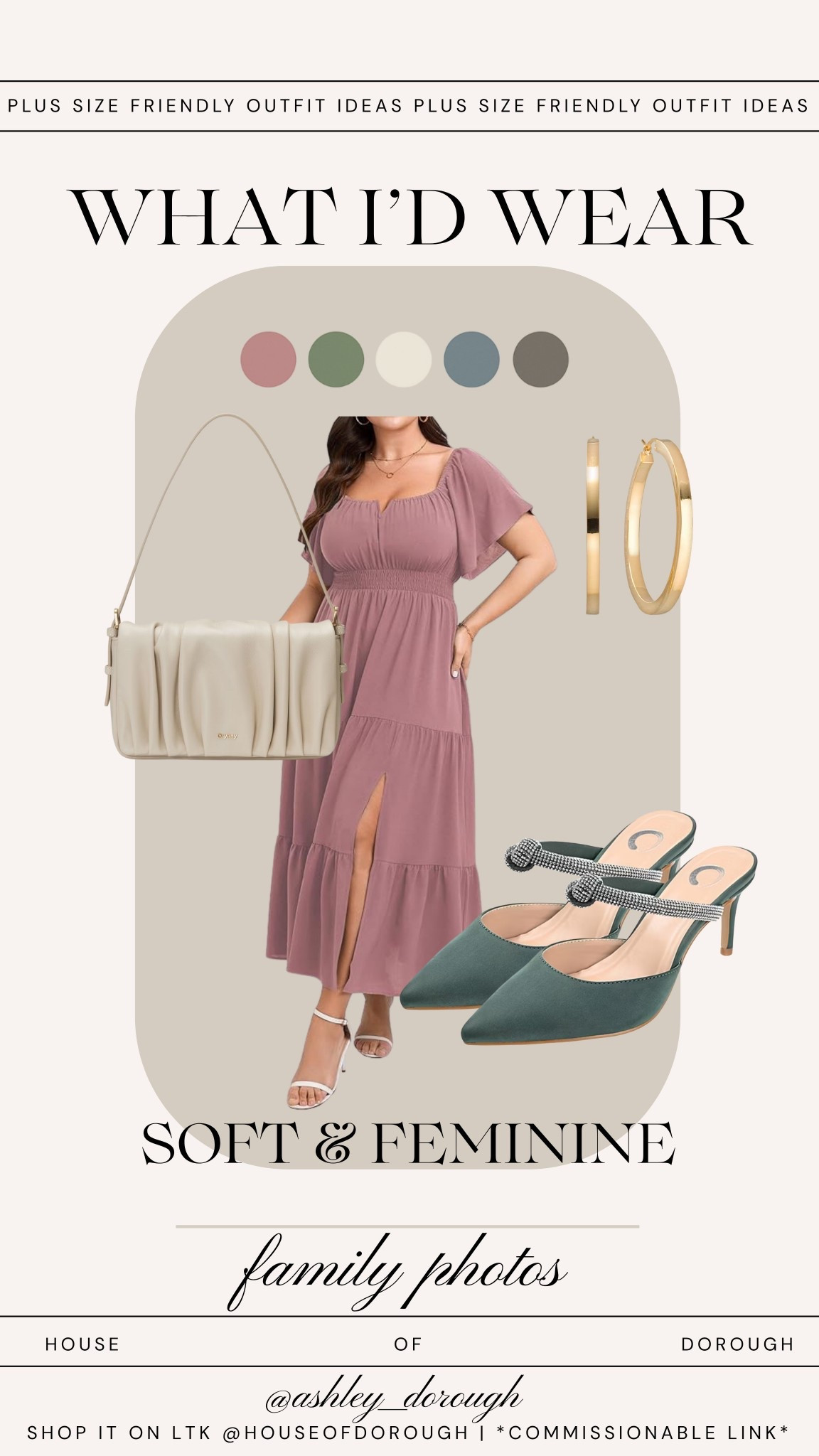 Soft & feminine family photos outfit idea!

Plus size fashion, holiday outfit ideas, maxi dress, mom style, family photos, holiday season, holiday fashion, midsize fashion 

#LTKPlusSize #LTKMidsize #LTKHoliday