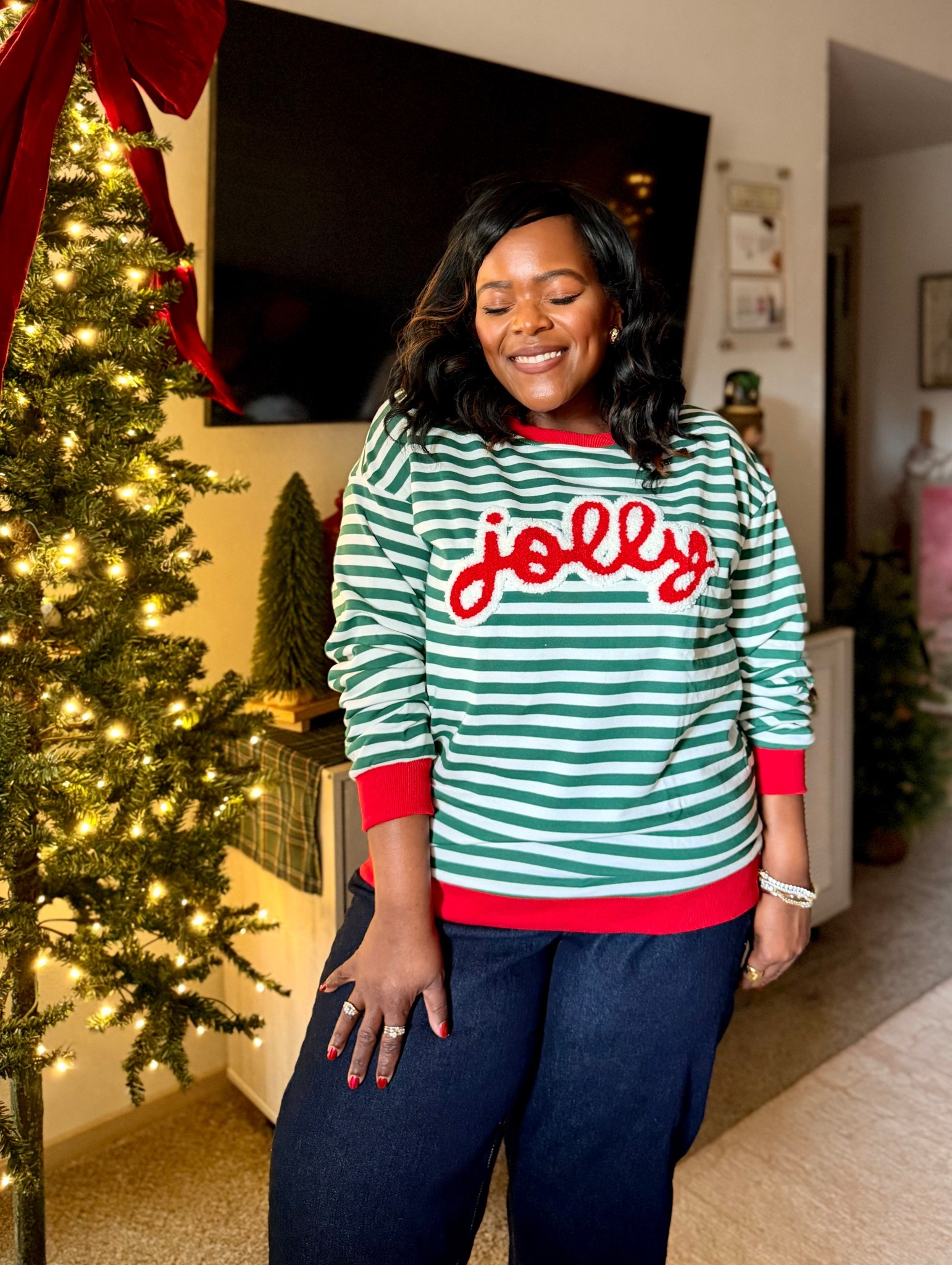 Christmas sweaters from Amazon - wearing a large / just in time for the Holidays and under $30! 

#LTKCyberWeek #LTKHoliday #LTKootd