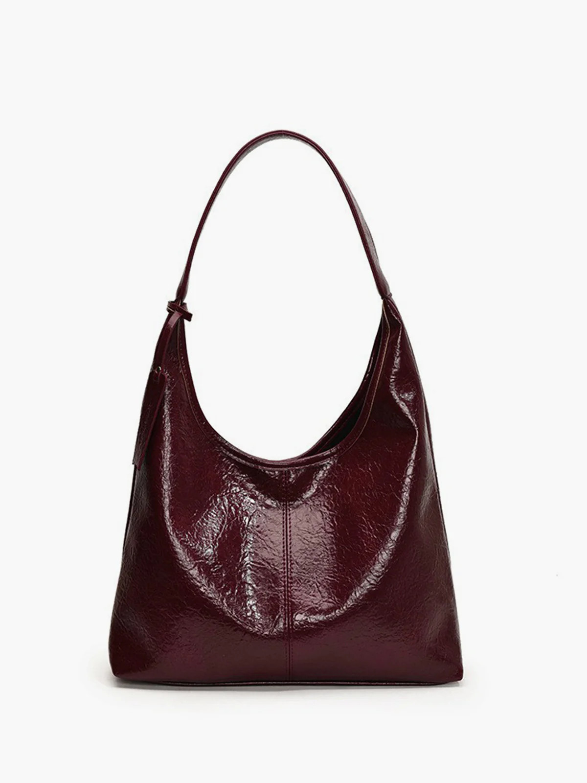 Leisure Button Clasp Hobo Bag | Commense