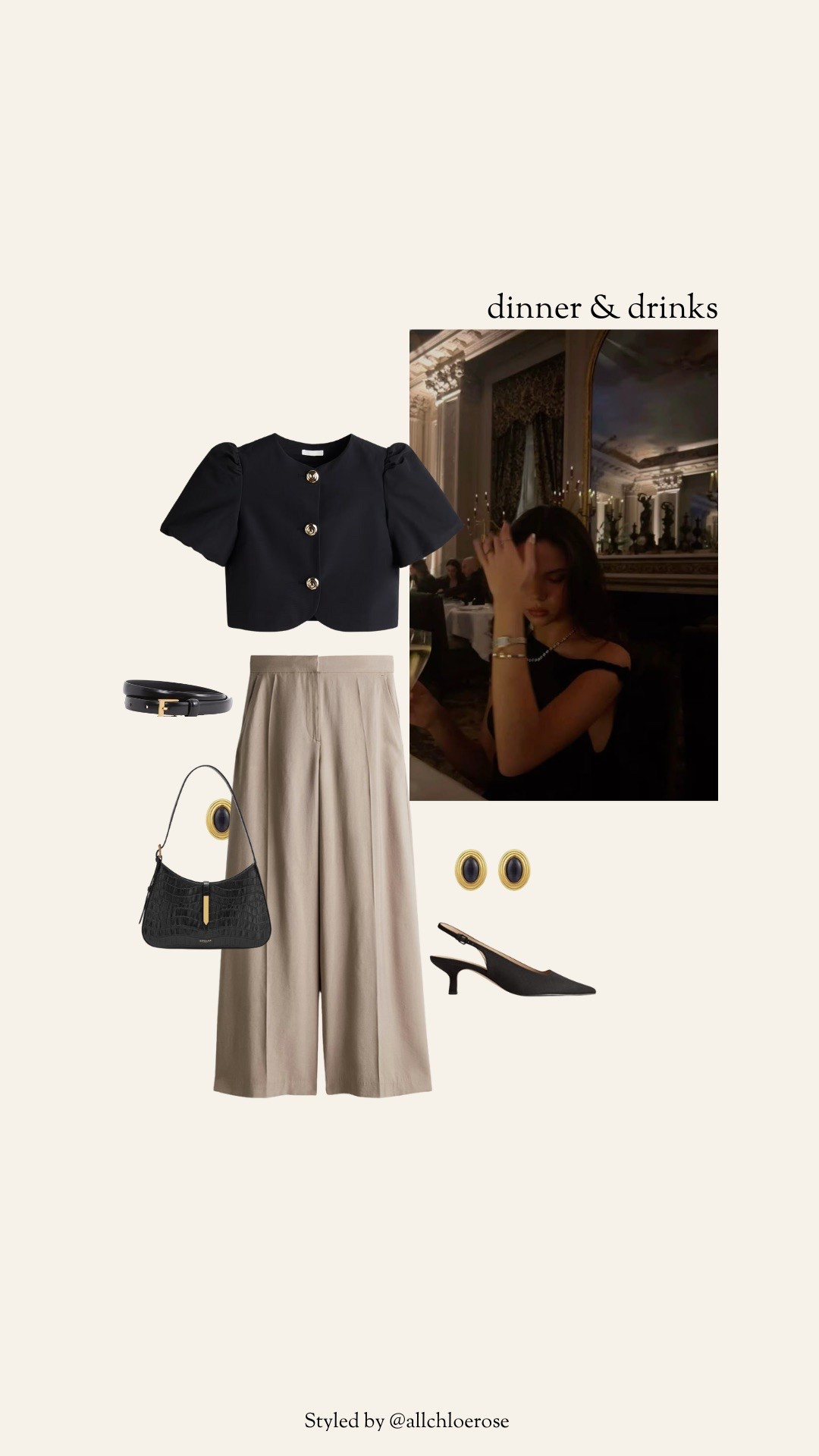 Dinner and drinks evening outfit, date night outfit, evening glam, casual elevated outfit 

#LTKuk #LTKstyletip