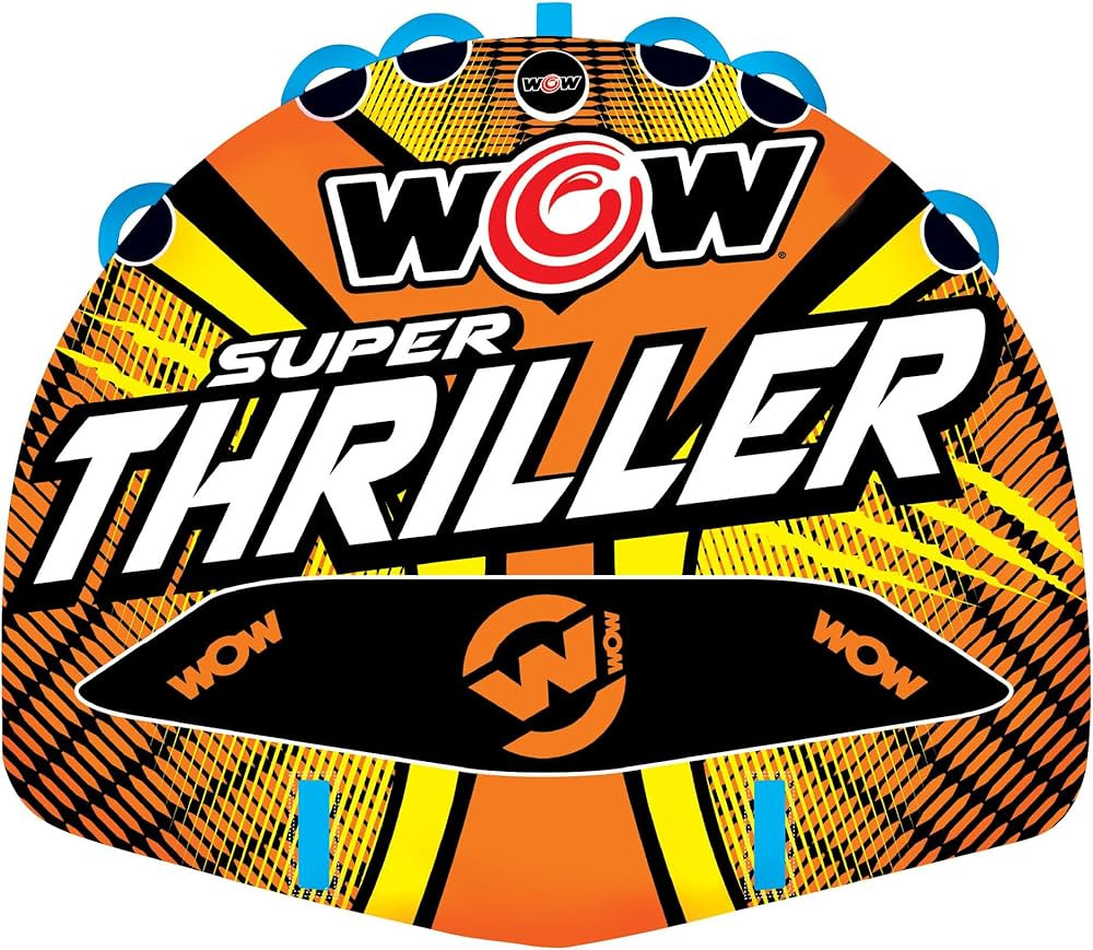 Wow Sports Thriller Towable Deck Tube for Boating Adults, Tubing Boat Inflatable for Water Sports | Amazon (US)