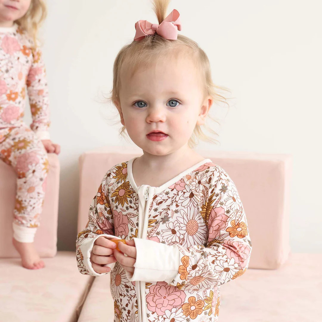 Boho Floral Convertible Zip Romper | Caden Lane