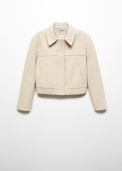 Zipper decorative seams jacket | MANGO (UK)