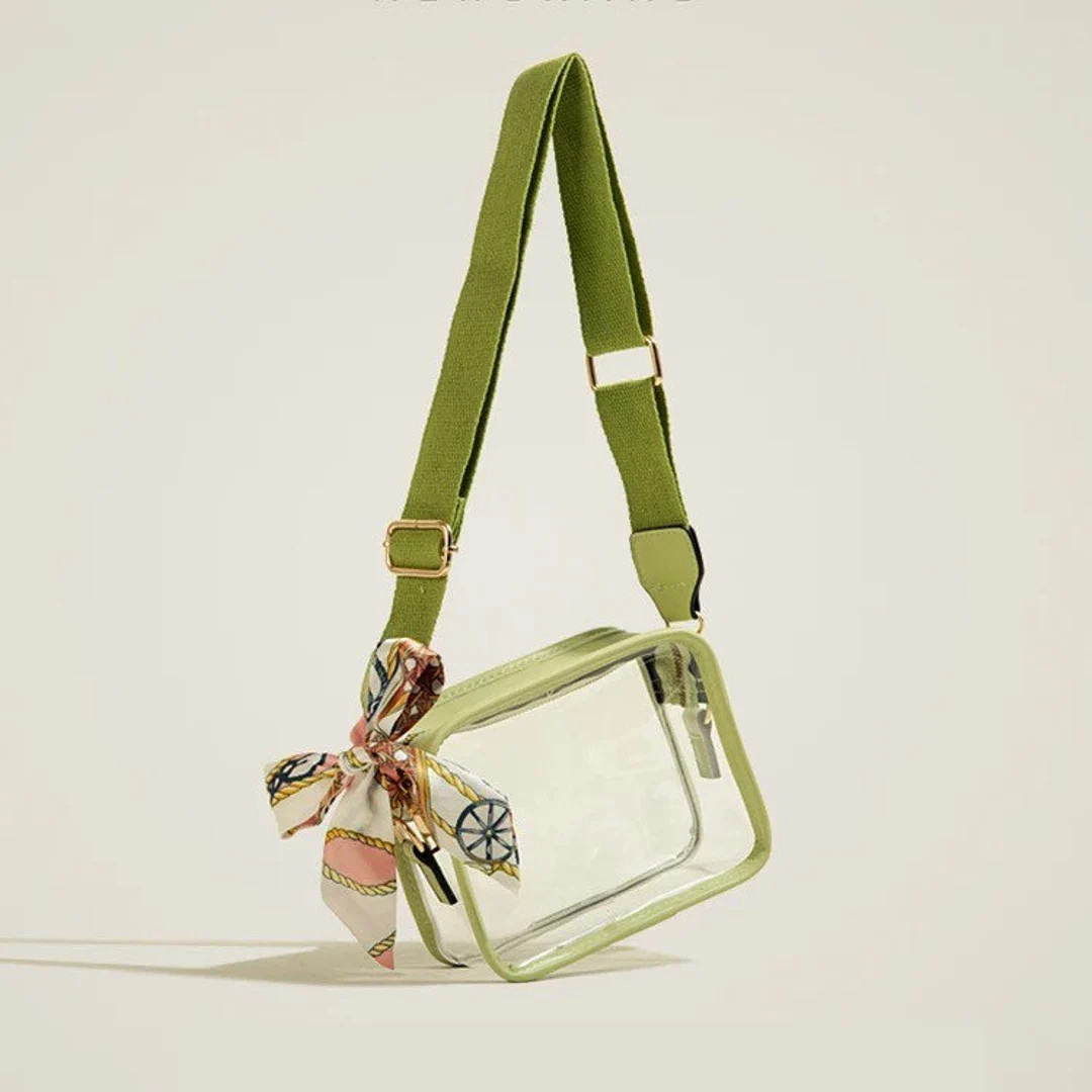 Elizabeth bag-stadium bag -Clear Crossbody Bag-Chenille Letters-Customize Transparent Purse-Conce... | Etsy (US)