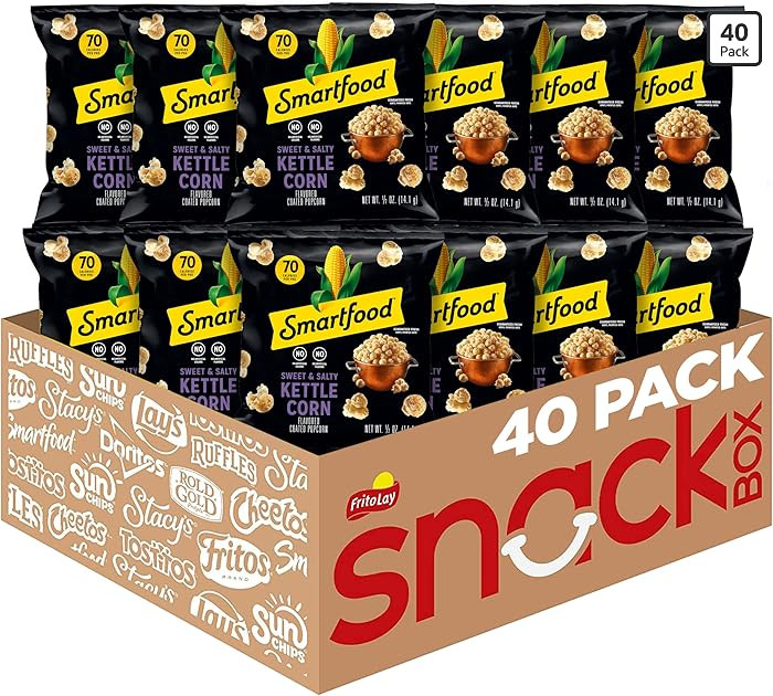 Smartfood Popcorn, Sweet & Salty Kettle Corn, 0.5 Ounce (Pack of 40) | Amazon (US)