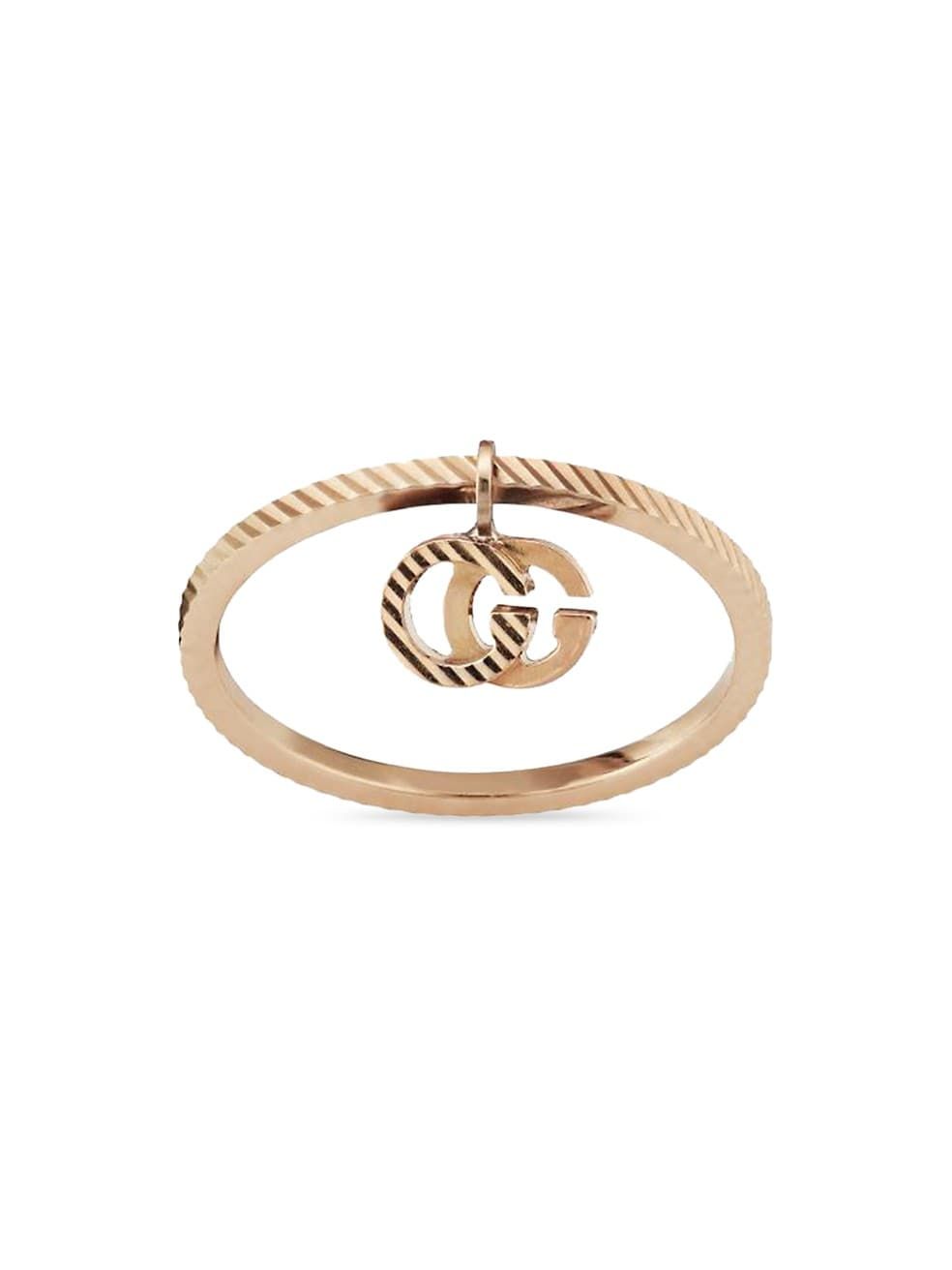 Running G 18K Rose Gold Charm Ring | Saks Fifth Avenue
