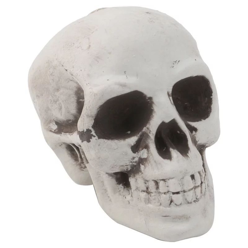 HLGDYJ Plastic Human Mini Skull Decor Prop Skeleton Head Halloween Coffee Bars Ornament - Walmart... | Walmart (US)
