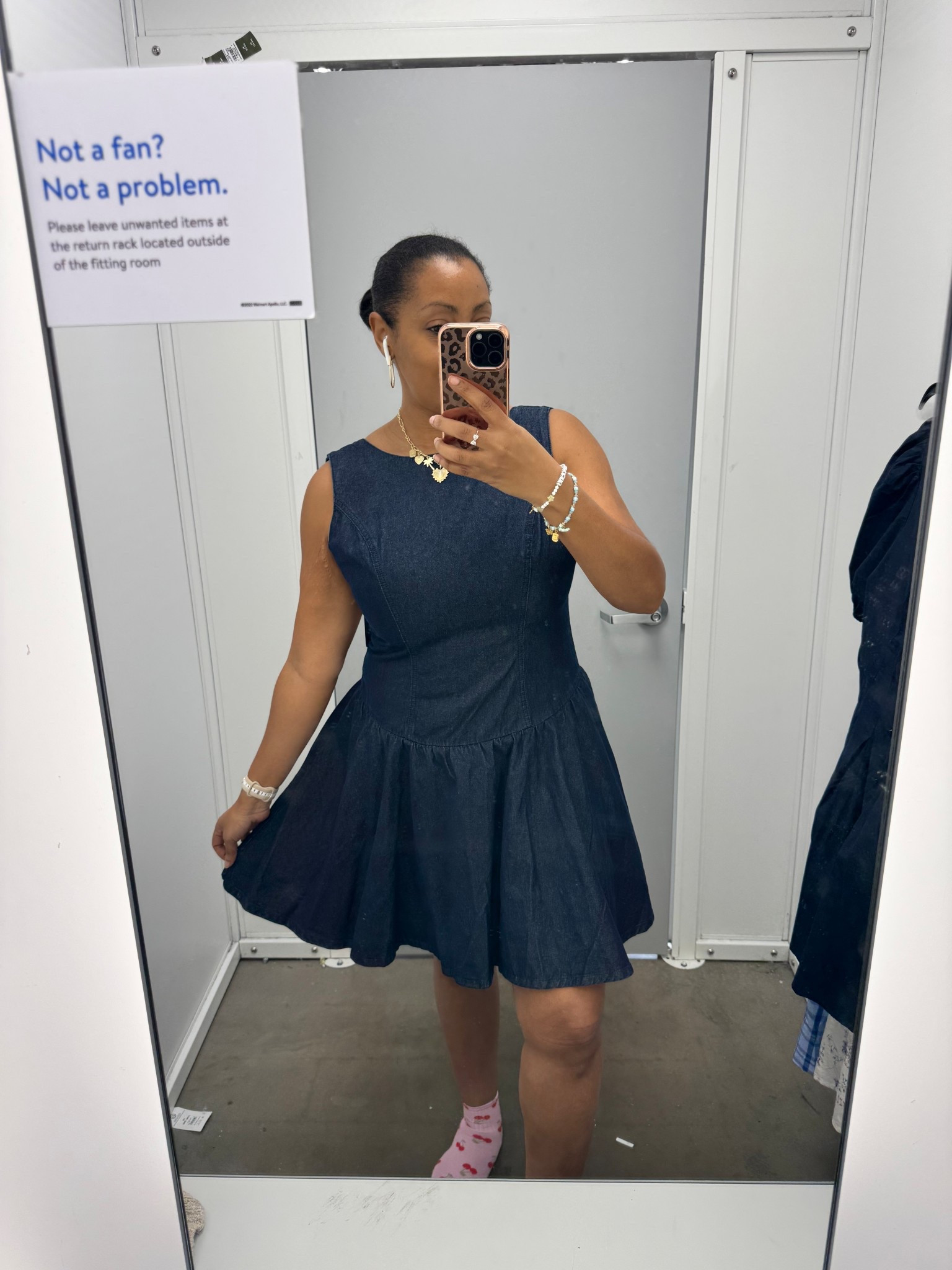 spring dresses
denim dress
love the high neckline but it’s low in the back for a standard bra imo 

#LTKMidsize #LTKootd #LTKSeasonal