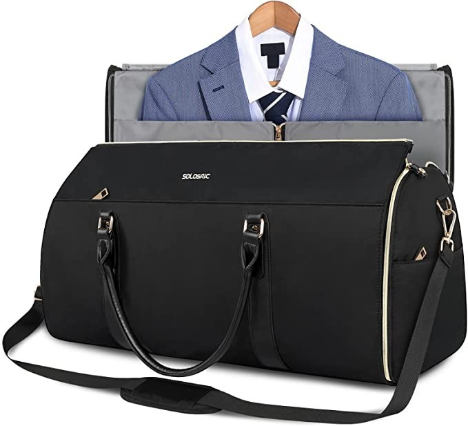 Carry on Garment Bag for Travel, Convertible Garment Duffle Bag with Shoe Compartment & Detachabl... | Amazon (US)