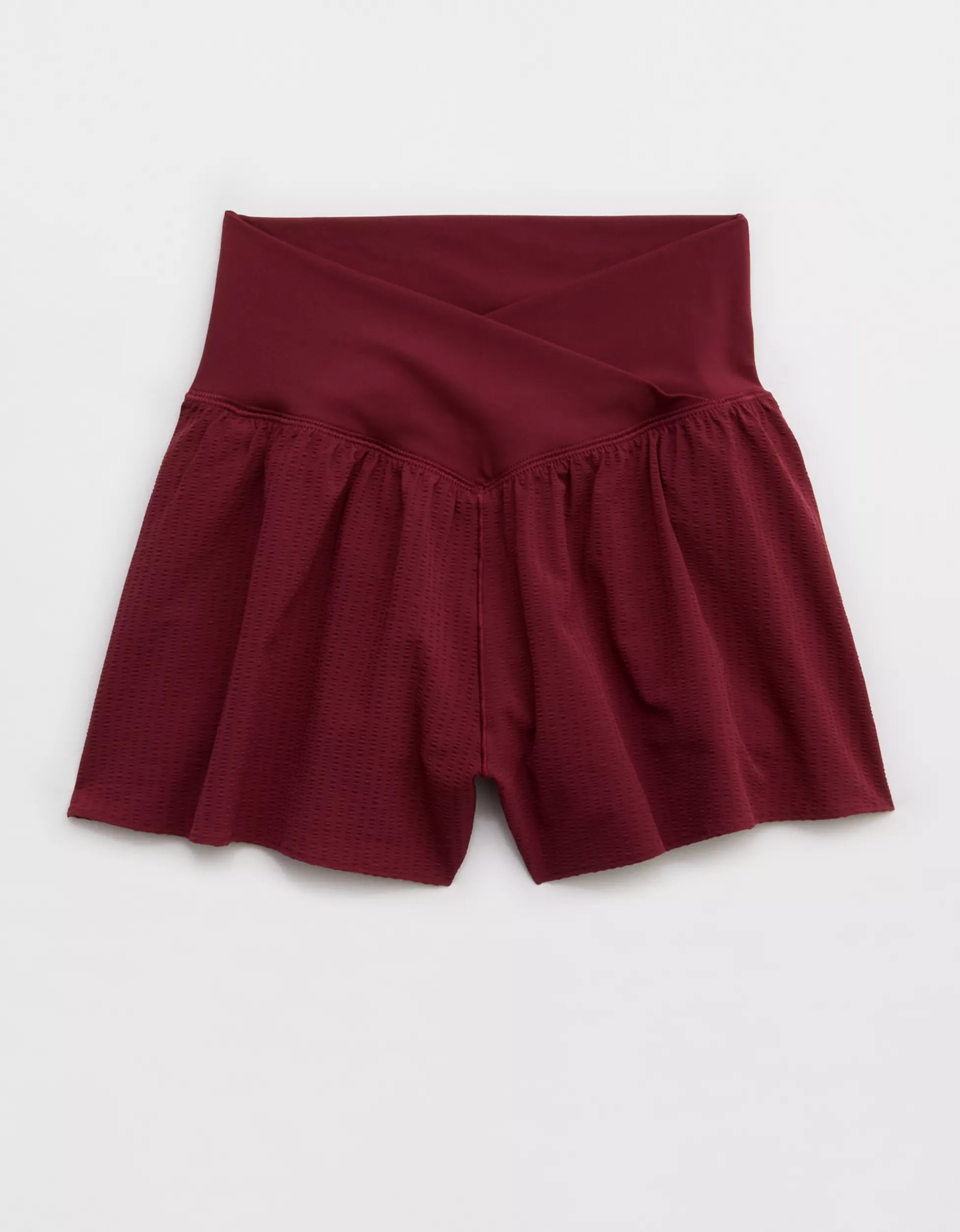 OFFLINE By Aerie Real Me Seersucker Crossover Flowy Short | Aerie