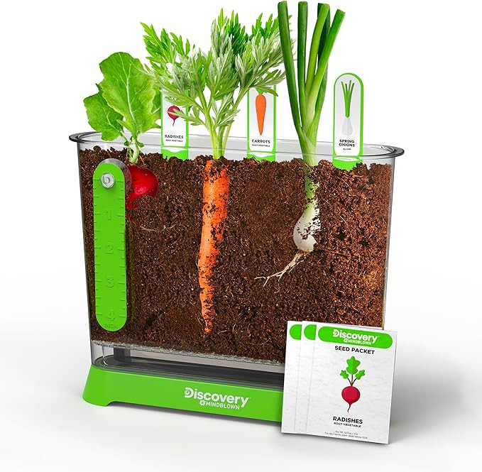 Discovery™ Edible Veggie Garden Watch-It-Grow Kit – DIY STEM Activity for Kids | Grow Carrots... | Amazon (US)