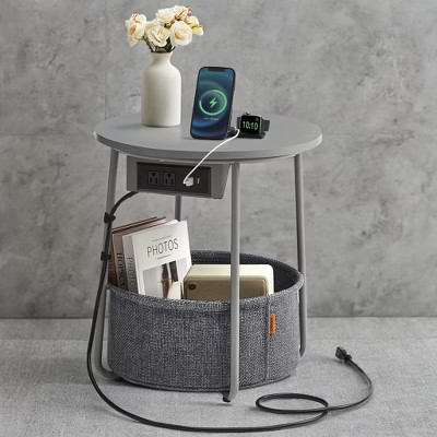Side Table Side Table With Charging Station Drink Table Bedside Table Nightstand End Table Night Stand Round Side Table Small Side Table | Target