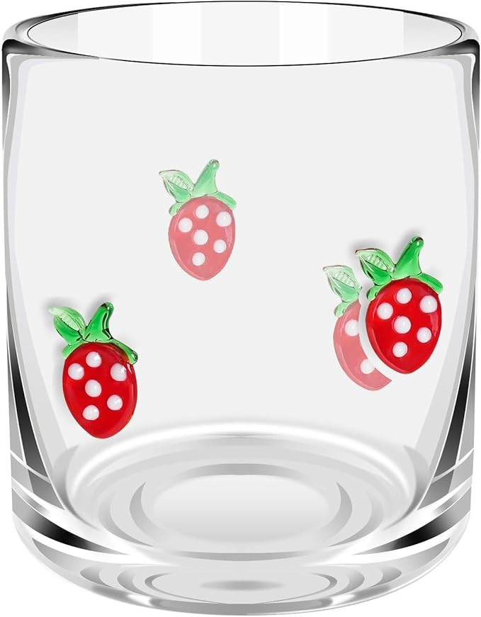 14 Ounce Icon Juice Glasses, Aesthetic Cocktail & Old Fashioned Drinking Glasses, Iconic Clear Gl... | Amazon (US)