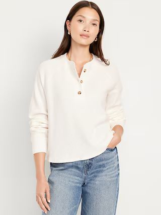 Cozy Thermal-Knit Henley | Old Navy (US)