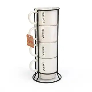 Signature Housewares Expressions Set of Four Mugs in a Tower - Bed Bath & Beyond - 27341143 | Bed Bath & Beyond