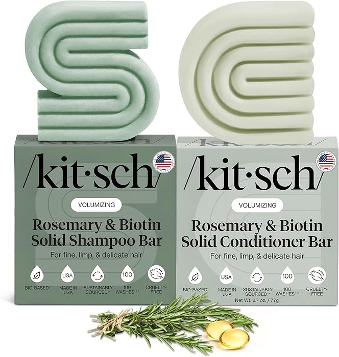 Kitsch Rosemary & Biotin Shampoo and Conditioner Set for Hair Growth - Strengthening, Thickening ... | Amazon (US)