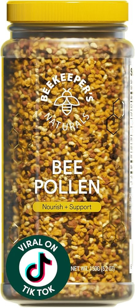 Beekeeper's Naturals - 100% Raw Bee Pollen Granules, Natural Preserved Enzymes, Source of Vitamin... | Amazon (US)