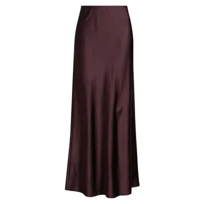 Open Edit Satin Midi Skirt in Black at Nordstrom, Size Medium | Nordstrom