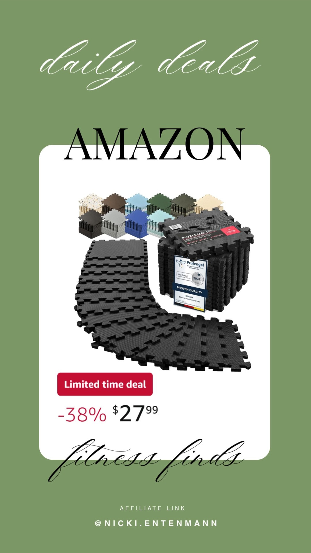 These bemaxx gym mats set bring cheerful support and effortless durability to everyday workouts with practical flair. #bemaxxGymMats #WorkoutGear #FitnessEssentials #ExerciseTools #HomeWorkout #StrengthTraining #DailyFitness #ActiveLifestyle #GymAccessories #WellnessGear 🧘‍♂️💪✨
 

 #LTKfitnessgoals #LTKActive #LTKHome