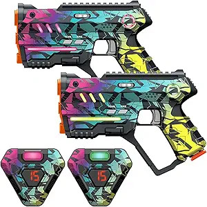 Laser Tag Set of 2, Lazer Tag Game for Kids Indoor & Outdoor Play, Gift Ideas for Kids Teens and ... | Amazon (US)