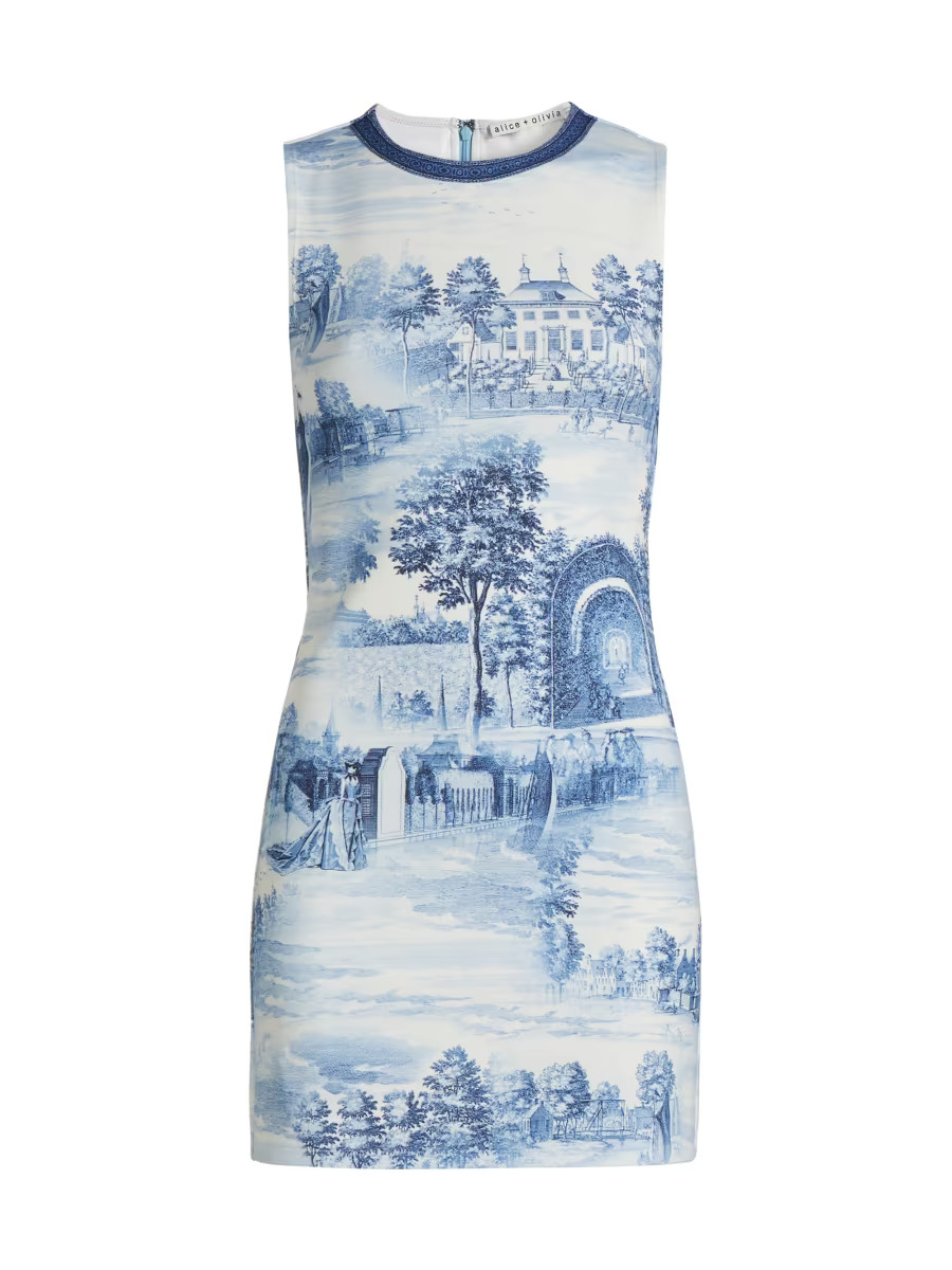 Wynell Toile De Jouy Print Minidress | Saks Fifth Avenue