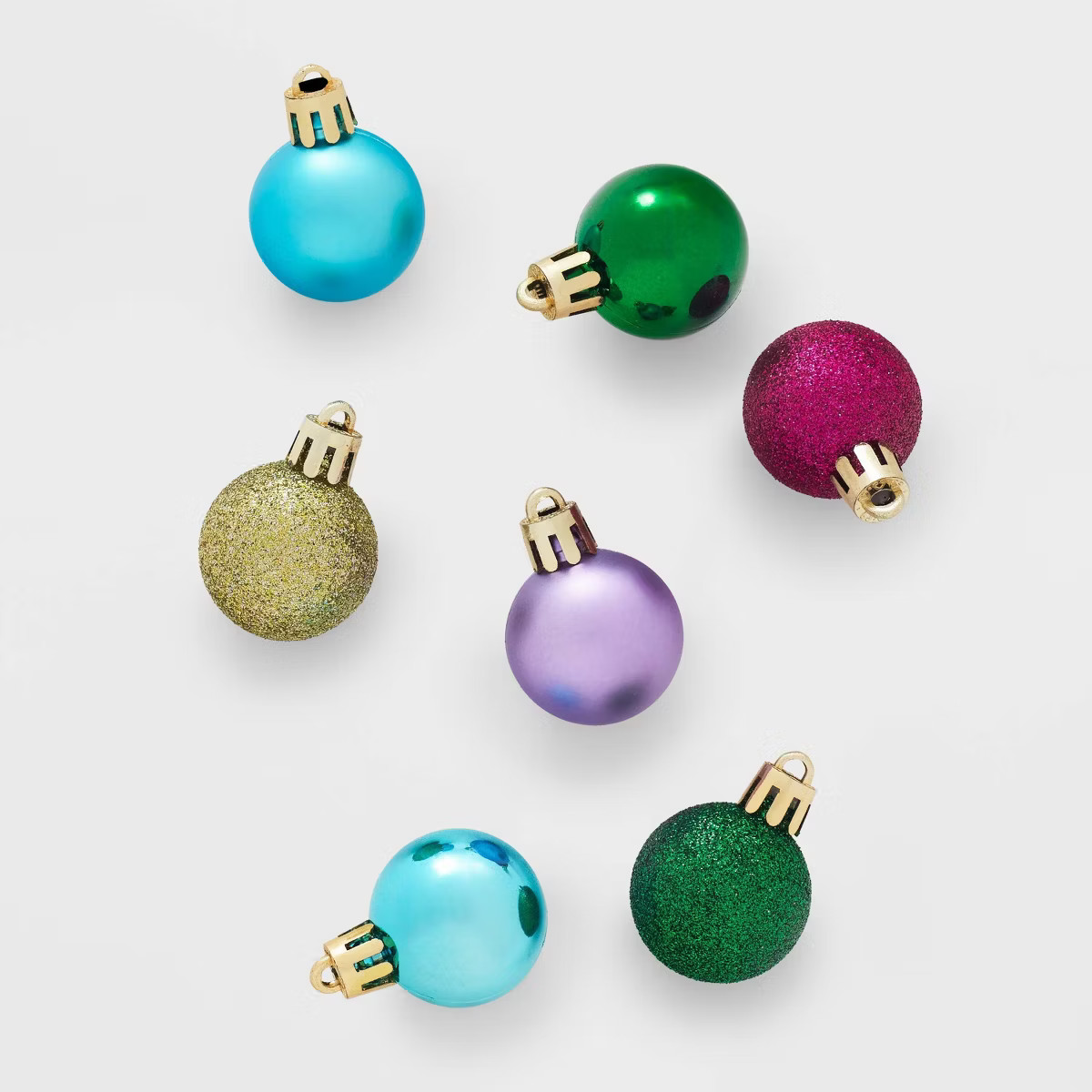 25ct Round Mini Christmas Tree Ornament Set - Wondershop™ | Target