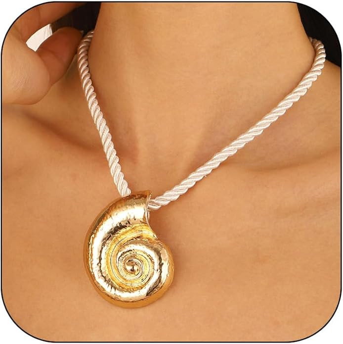 Frodete Starfish Necklace for Women Gold Shell Conch Starfish Necklaces Summer Beach Jewelry Outf... | Amazon (US)