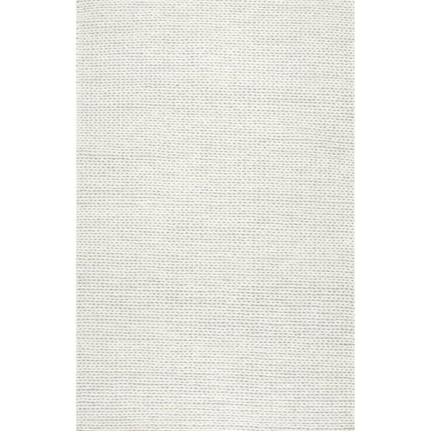 nuLOOM Penelope Braided Wool Area Rug, 8' x 10', Off White | Walmart (US)