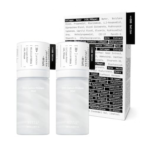 millimilli 500 Dalton Protein Mist Duo Set of 2, Hydrating Korean Face Mist | Amazon (US)