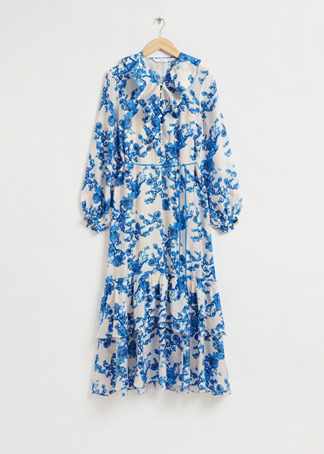 Printed Frilled Detail Dress | & Other Stories US