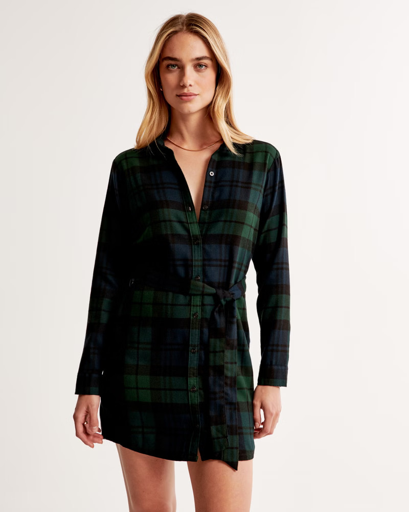 Flannel Shirt Dress | Abercrombie & Fitch (US)
