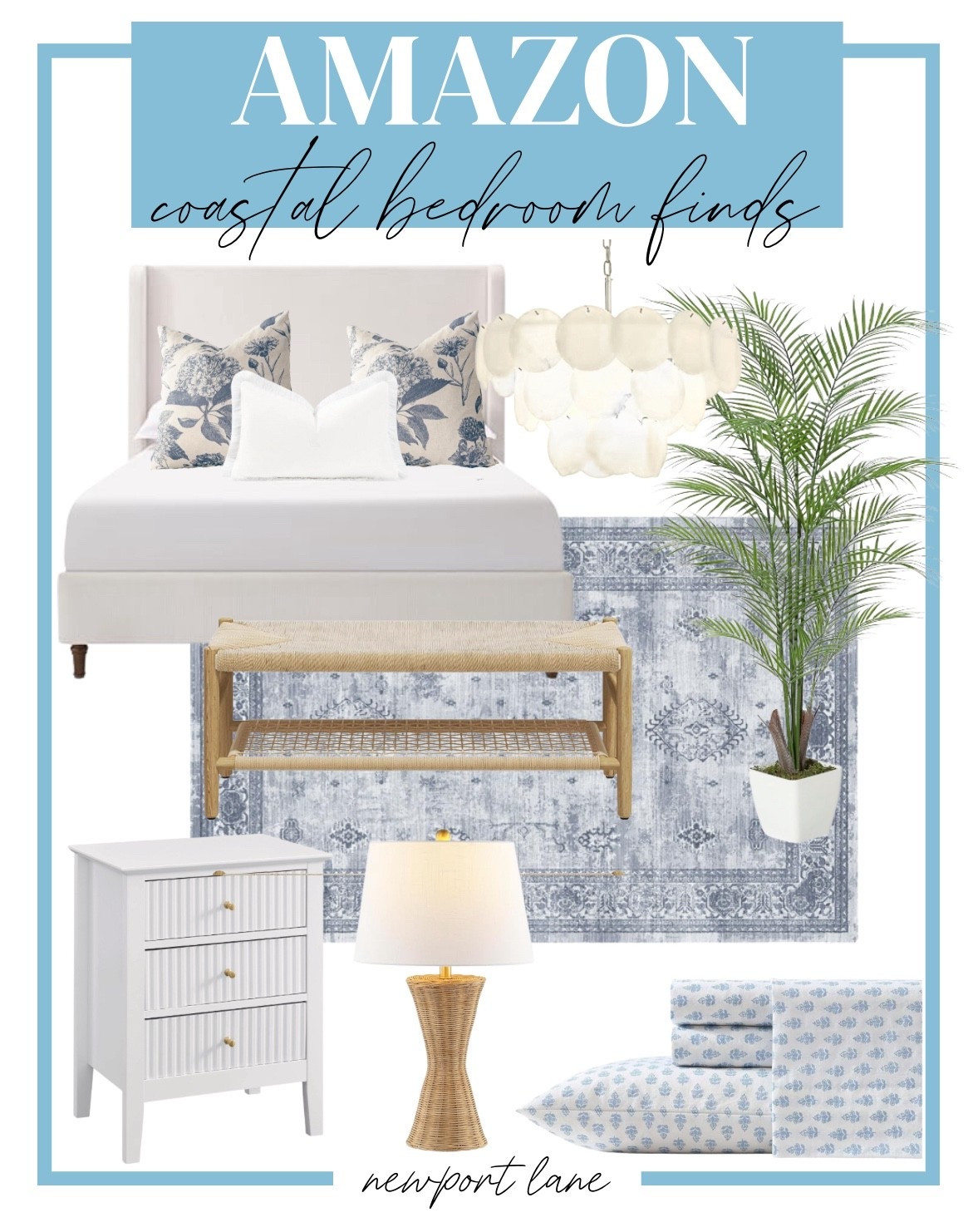 Classic + coastal bedroom finds, all from Amazon! Obsessed with this calming, serene vibe from throw pillows to rattan pieces.
bedroom makeover, home inspo, blue and white, lighting fixtures, design tips, furniture finds, tech gadgets, cozy vibes

#LTKHome #LTKSaleAlert #LTKSeasonal