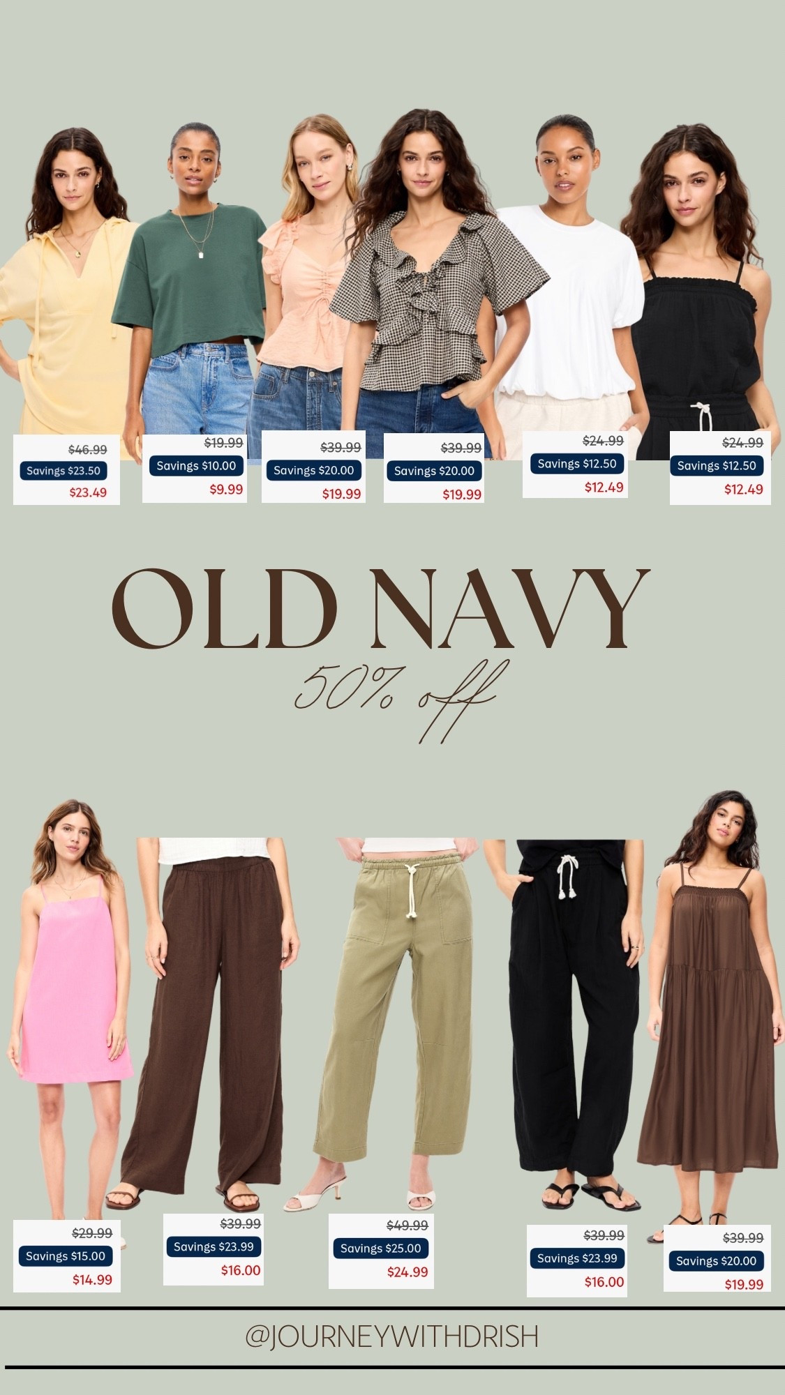 50% off entire old navy site!! 

#LTKSaleAlert #LTKmomlife #LTKootd