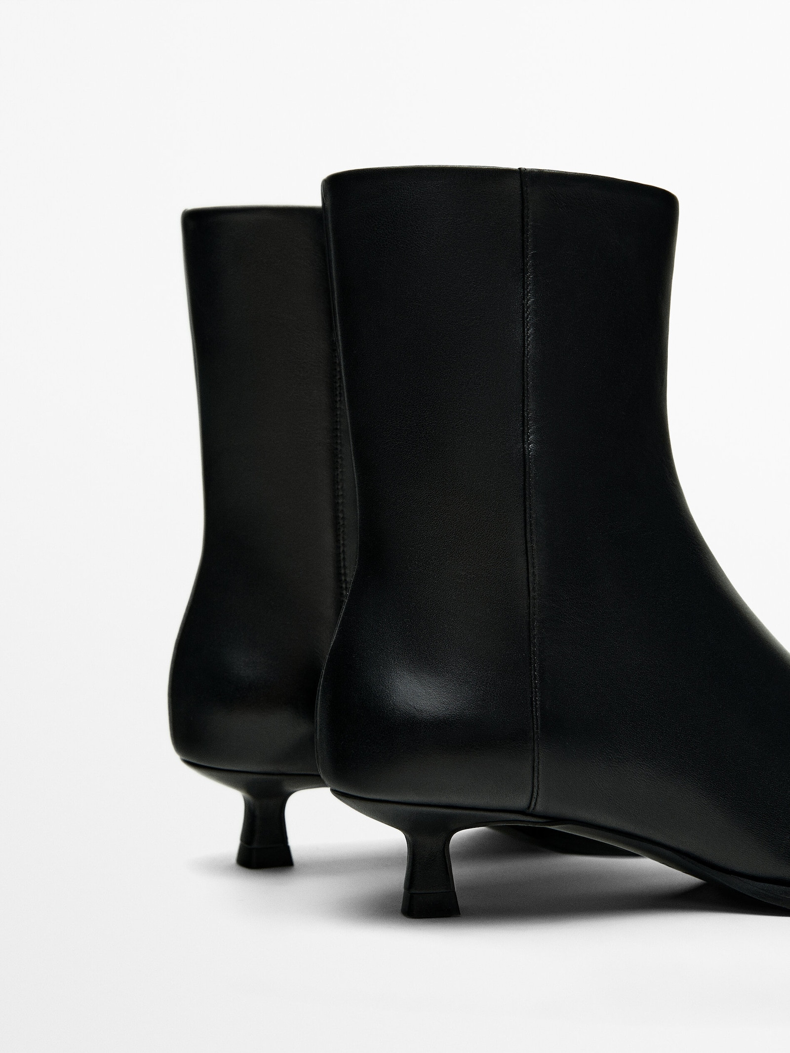 Heeled ankle boots with welt detail  £149.00 | Massimo Dutti UK