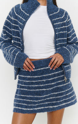 Walker Mini Skort, in Dusk Stripe, Size: XL | Show Me Your Mumu | Show Me Your Mumu