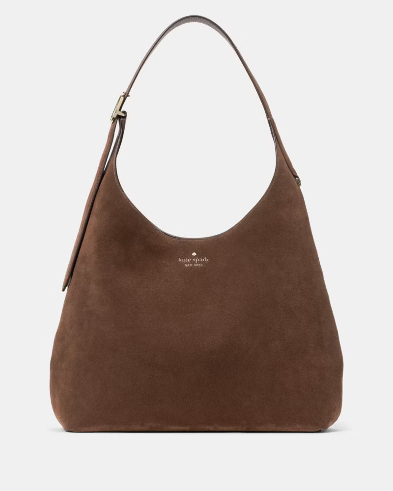 454 Suede Large Shoulder Bag | Kate Spade Outlet