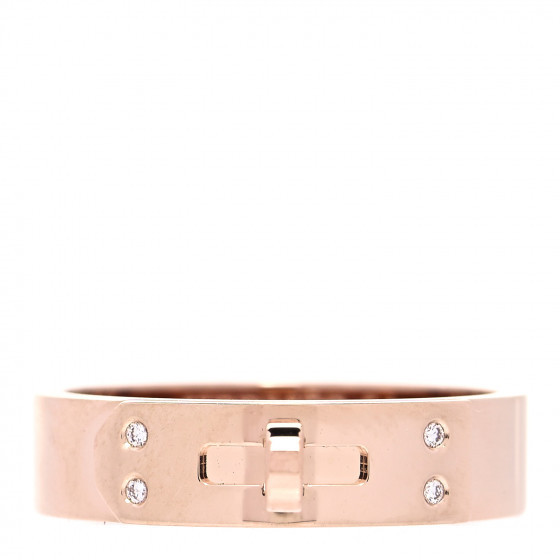 HERMES

18K Rose Gold Diamond PM Kelly Ring 54 7 | Fashionphile