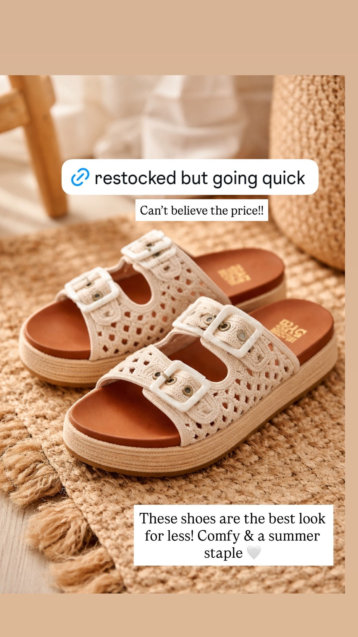 The perfect summer sandal! Look for less and restocked at Walmart! 

#LTKSaleAlert #LTKootd #LTKSwim