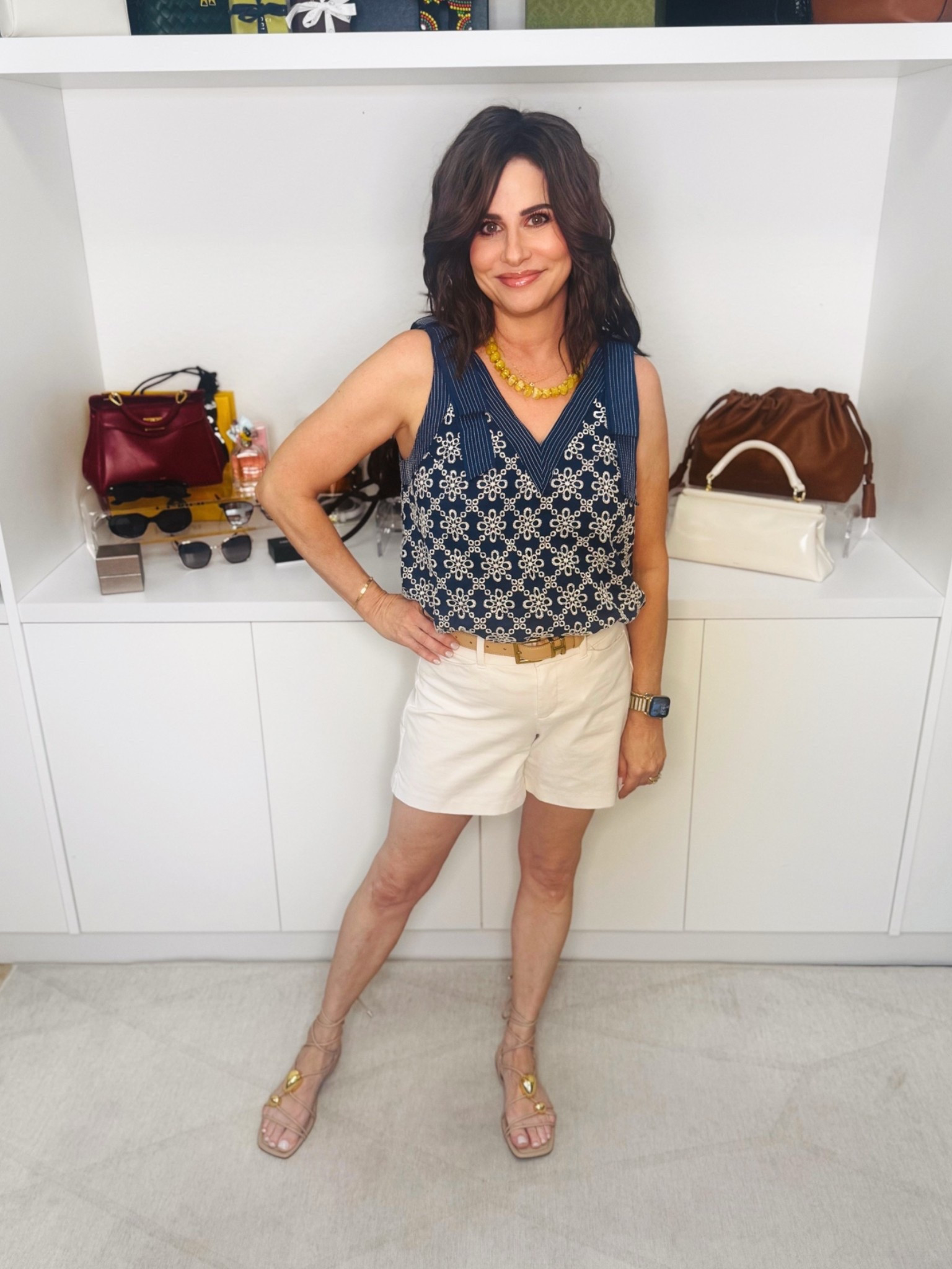 Such a beautiful eyelet navy top. The stitching and shoulder bows really make this blouse pop . It is fully lined . Wearing an XS - perfect for MDW or the 4th of July.
#LTKoota #LTKOver40
#LTKSaleAlert

#LTKPetite #LTKSaleAlert #LTKSeasonal