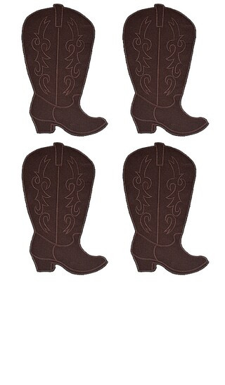 Cowboy Boot Cocktail Napkins Set Of 4 | Revolve Clothing (Global)