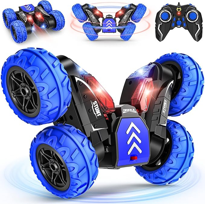 RC Stunt Cars, Remote Control Car 2.4Ghz Stunt Car with Double Sided 360-degree Flips Rotating Ca... | Amazon (US)