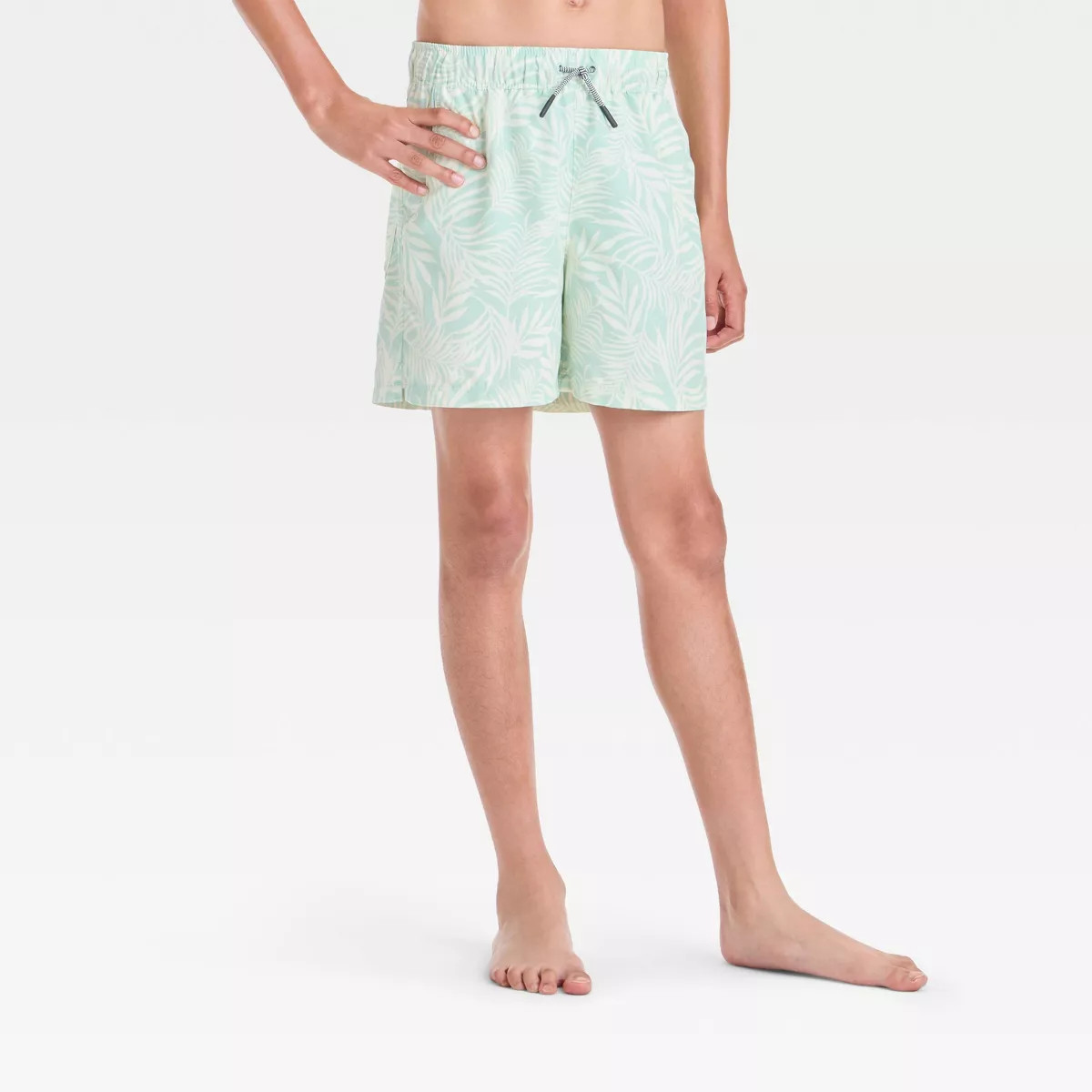 Boys' Palm Leaf Printed Swim Shorts - art class™ | Target