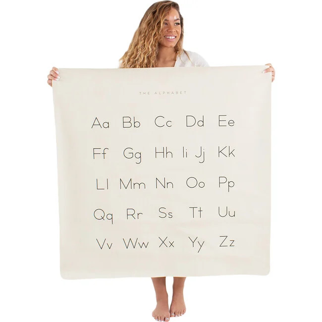 Playmats | Mini Mat, Alphabet (Cream) | Gathre from Maisonette | Maisonette