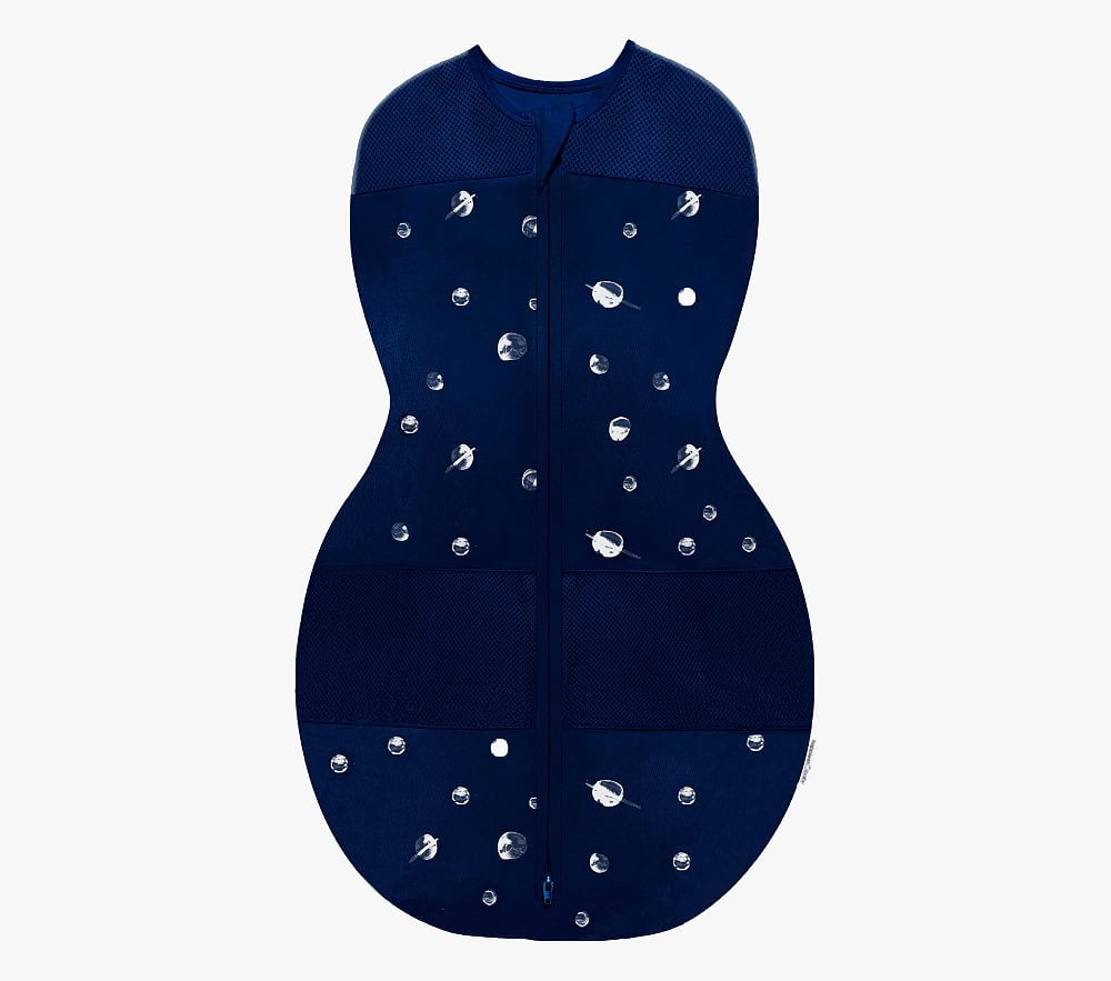 Happiest Baby Sleepea Swaddle, Navy Planets, Large | Pottery Barn Kids