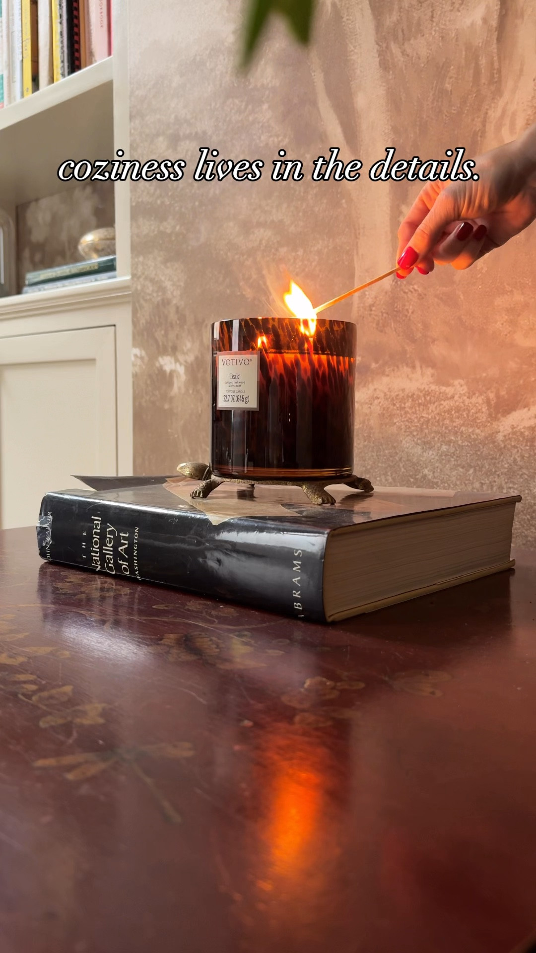 And candles will *always* be cozy (especially when they’re dressed up in tortoiseshell, like this beauty from @votivo) 🤎




vintage home • old houses • renovation • Victorian rowhome • vintage find • eclectic decor • eclectic design • wallpaper • wallpaper mural • antique home • cozy home • antique finds #vintagedecor #vintagehome #vintagehomecrush #vintagehomedecor #victorian #victorianrenovation #eclectichome #eclecticdecor 

#LTKSeasonal #LTKHome